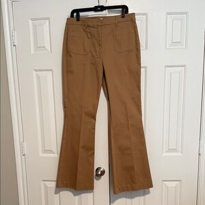 Reiss Tan Boot Cut Pants